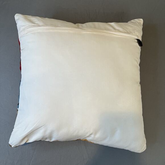 1 Pier 1 Import Colorful Circle Print Applique Throw Sofa Pillow Decorative 15" - Picture 2 of 3